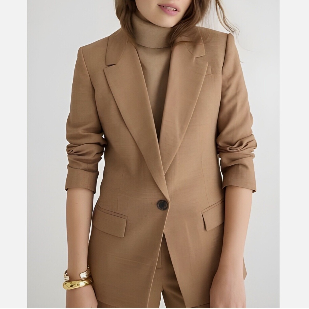 J Crew / Willa Blazer / Tan / Size 8